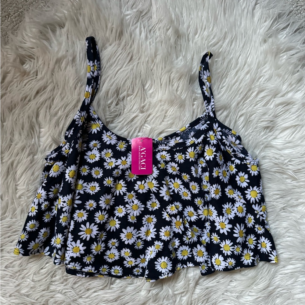 Crop Sunflower Tank - L - Agaci